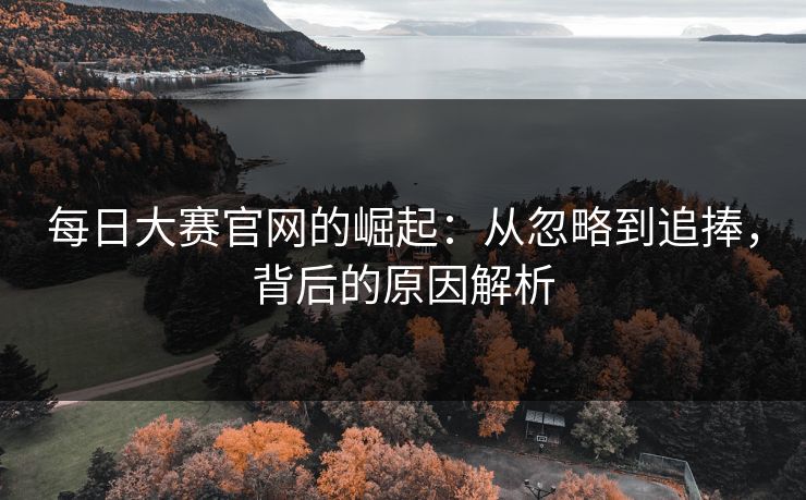 每日大赛官网的崛起：从忽略到追捧，背后的原因解析